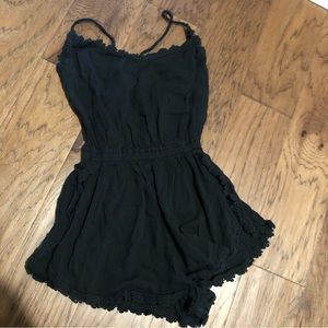 Abercrombie and Fitch black swim cover - size XS